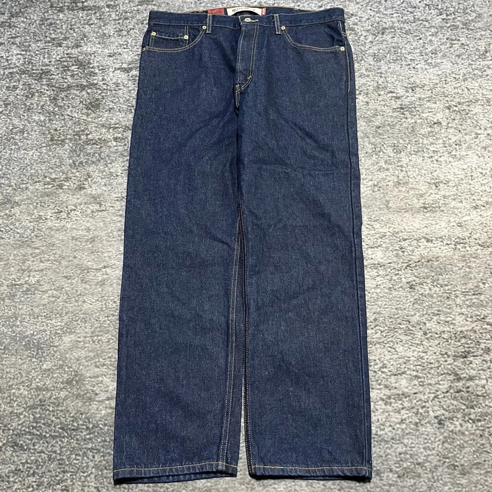 NEW Vintage‎ Levi's 505 Regular Fit Jeans Mens 38x30 Blue Denim Y2K 2000s
